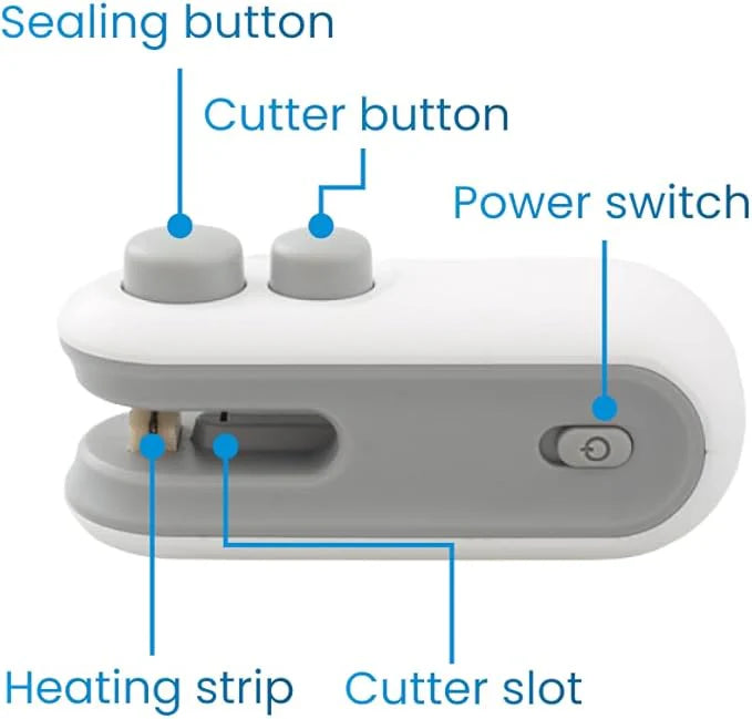 Mini Bag Sealer, USB-C Rechargeable