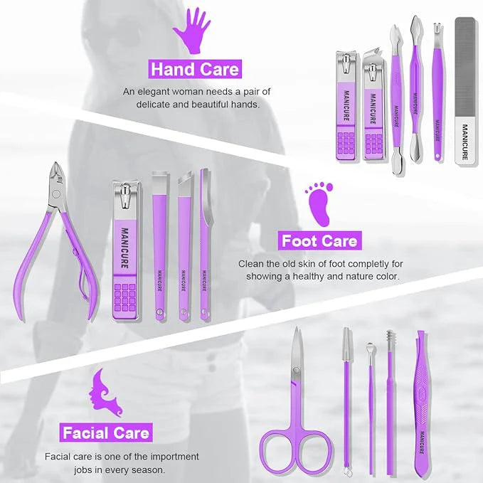 Manicure Professional Nail Clippers Set-16pcs