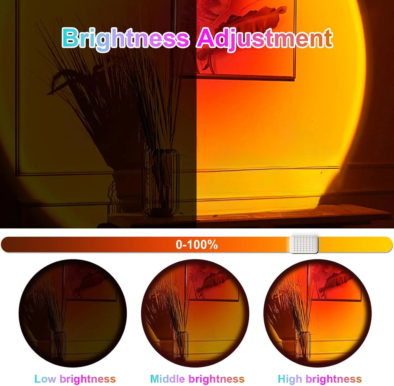Remote Controlled Multicolor Sunset Lamp