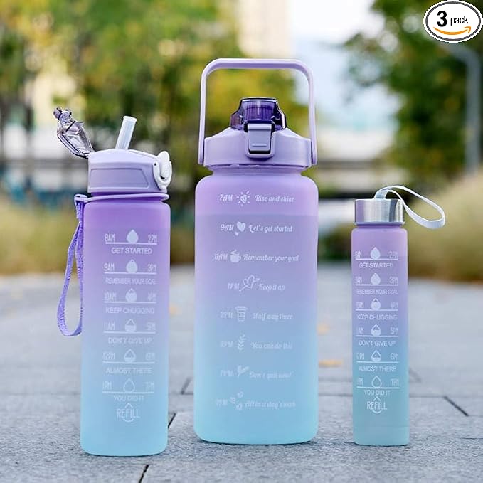 3 in 1 Sports Water Bottle Cold Driker Multi Purpose