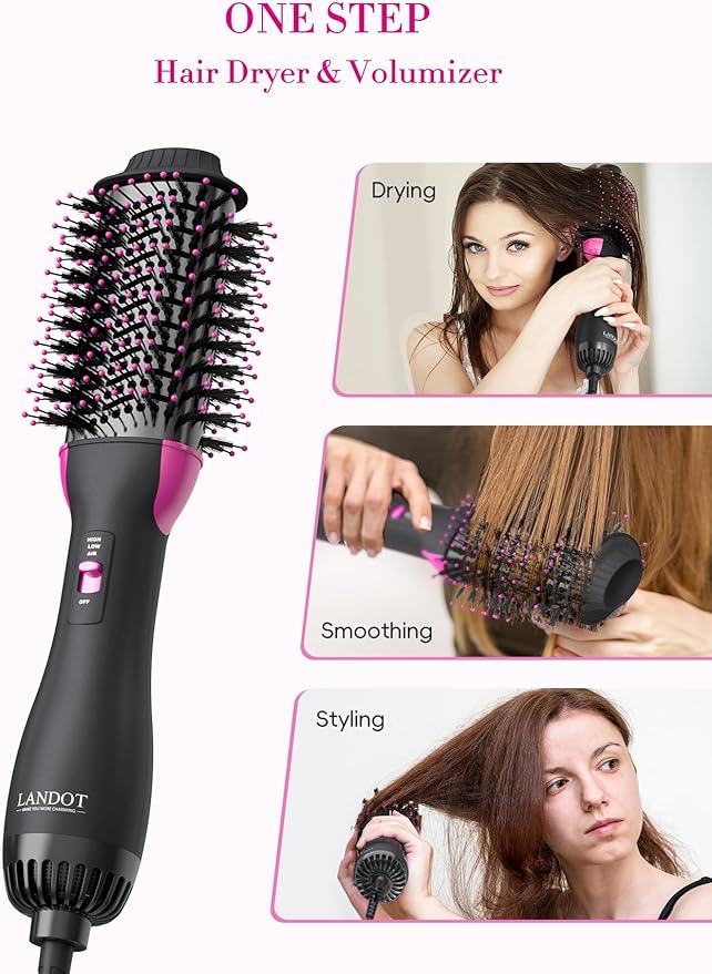 One-Step Hot Air Blow Hair Dryer Brush-2.4 Inch