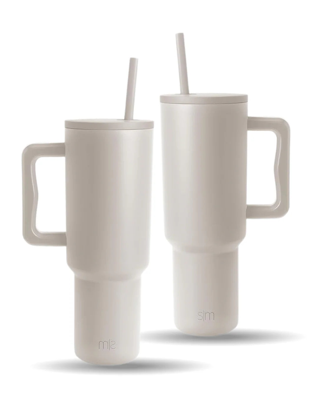Modern Tumbler with Handle and Straw Lid
