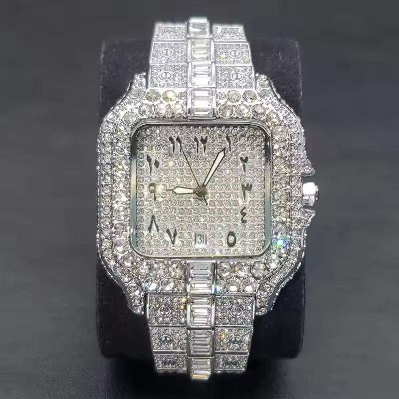 Arabic Ice Stone Watch - Karan Aujla Watch