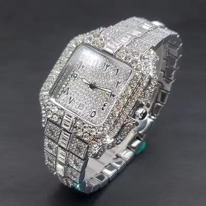 Arabic Ice Stone Watch - Karan Aujla Watch