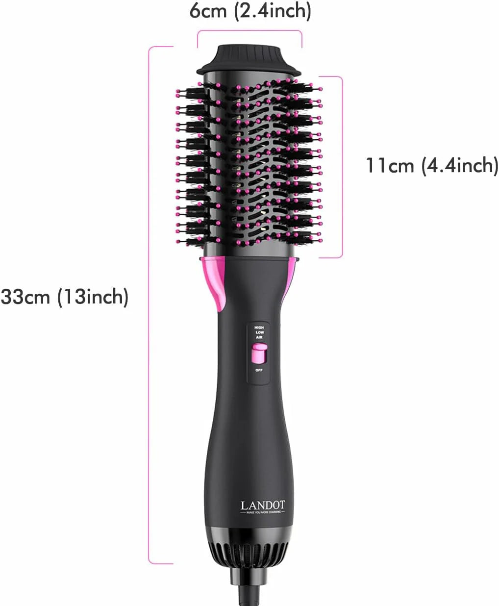 One-Step Hot Air Blow Hair Dryer Brush-2.4 Inch