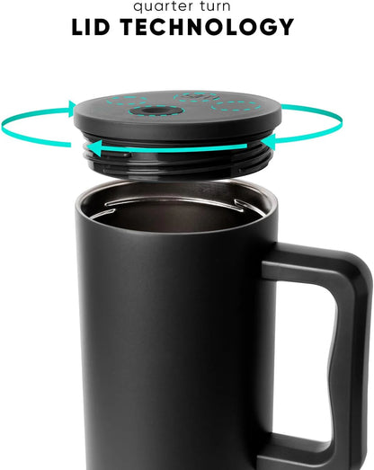 Modern Tumbler with Handle and Straw Lid