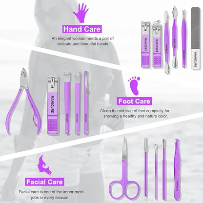 Manicure Professional Nail Clippers Set-16pcs