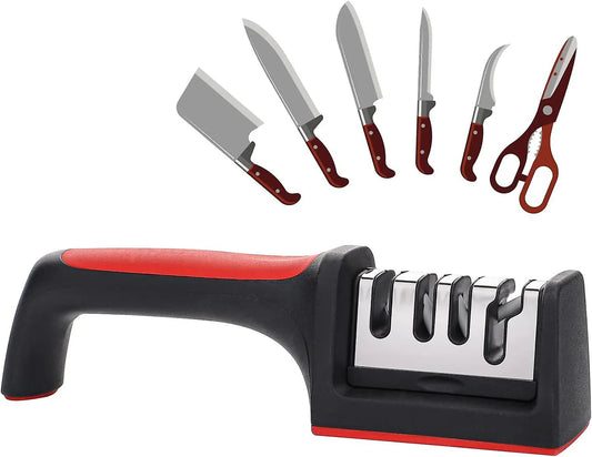 Kitchen Knife Sharpener Four-Section Multifunctional Sharpening