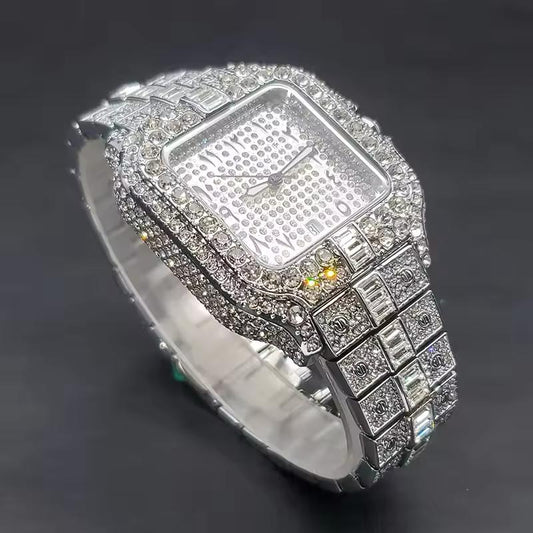 Arabic Ice Stone Watch - Karan Aujla Watch
